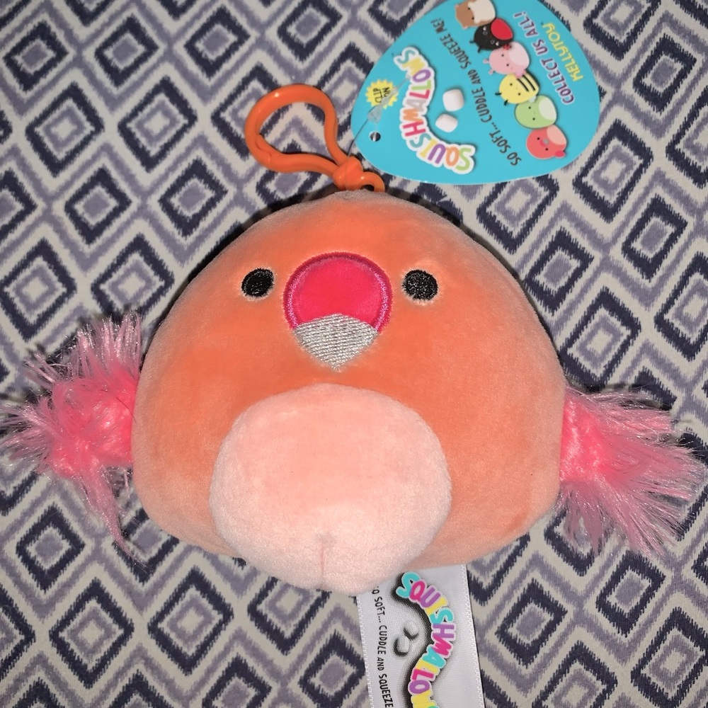 Cody / Cookie Flamingo Squishmallow Clip